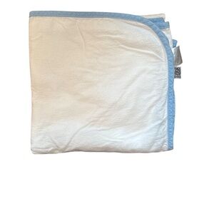 Blue and White Moms on Call swaddle